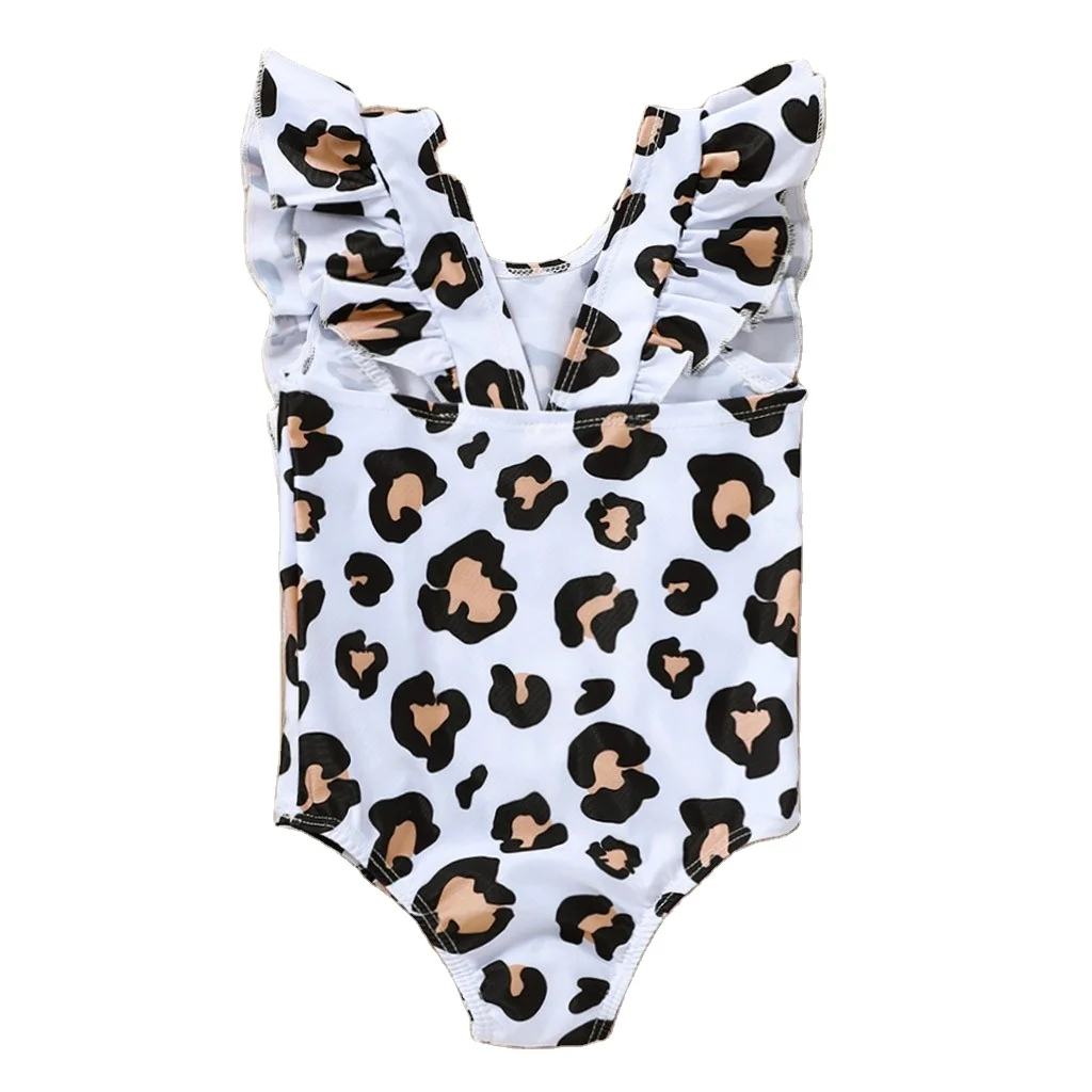 

Bikinis Mujer Baby Kids Girls Summer Leopard Printed Bikini One Piece Swimwear Swimsuit Maillot De Bain Femme Biquini