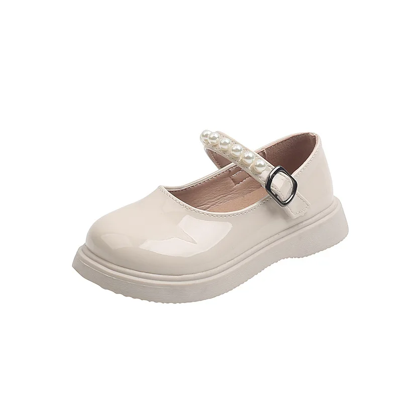 

Nian OEM Scarpe ragazza fall little girls dress princess uniform black children shoes girl shoes, Black pink beige