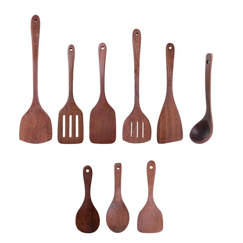 

Factory Direct Non Stick Pan Special Cooking Shovel No Paint Household Chicken Wing Wooden Kitchen Utensils Set, Natural color