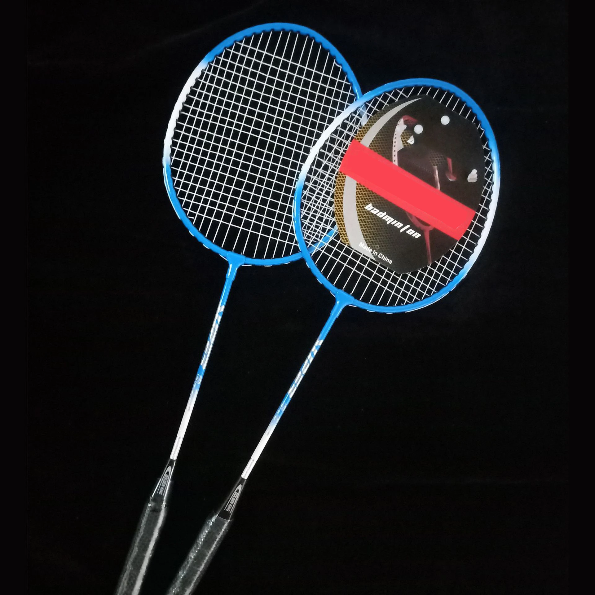 

Two Pieces Original Design Fashion Training Ultra Thin Frame Ferroalloy Badminton Racket