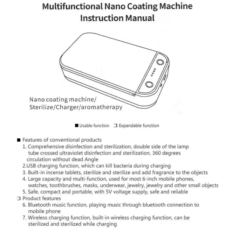 99% face mask mobile phone portable disinfection light uv sanitizer sterilizer box with wireless charger - ANKUX.COM