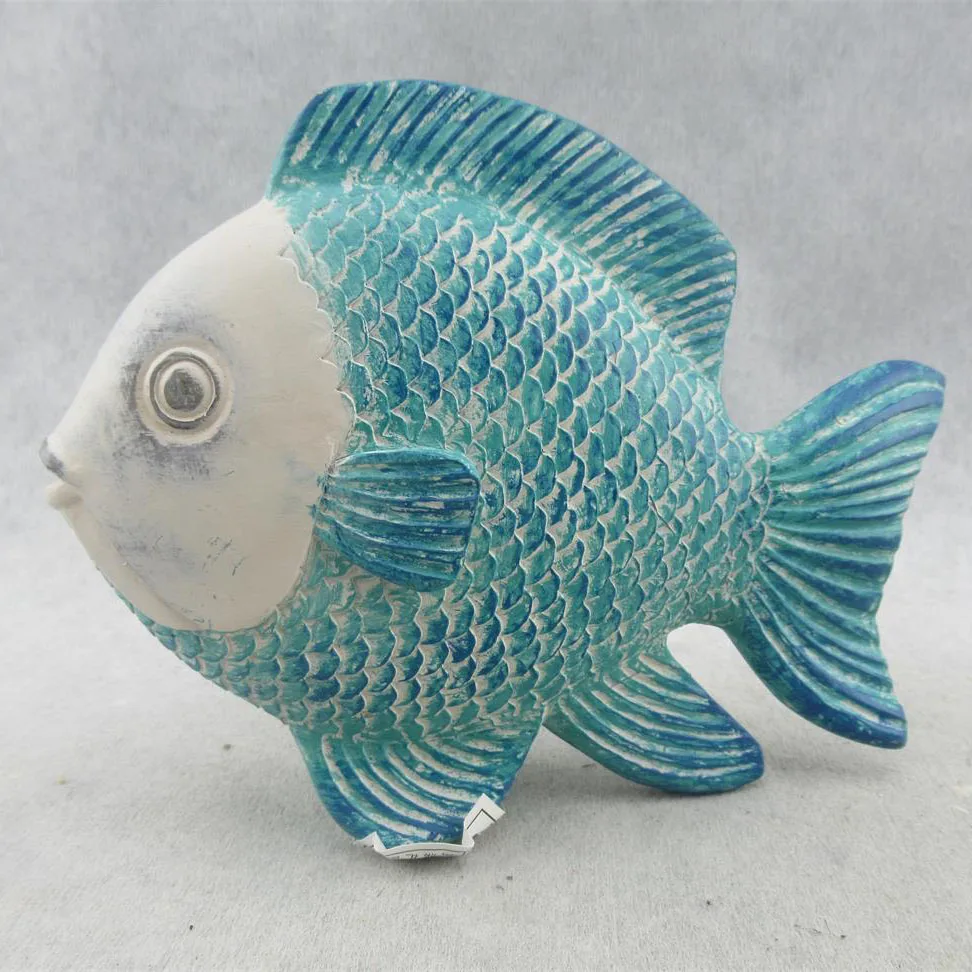 所有行业  礼品与工艺品  雕塑 产品型号: 桌面工艺品树脂海鱼家居