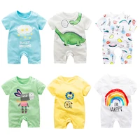 

Wholesale OEM Newborn Baby Romper Summer 100% Cotton Infant Toddler Short Sleeve Onesie