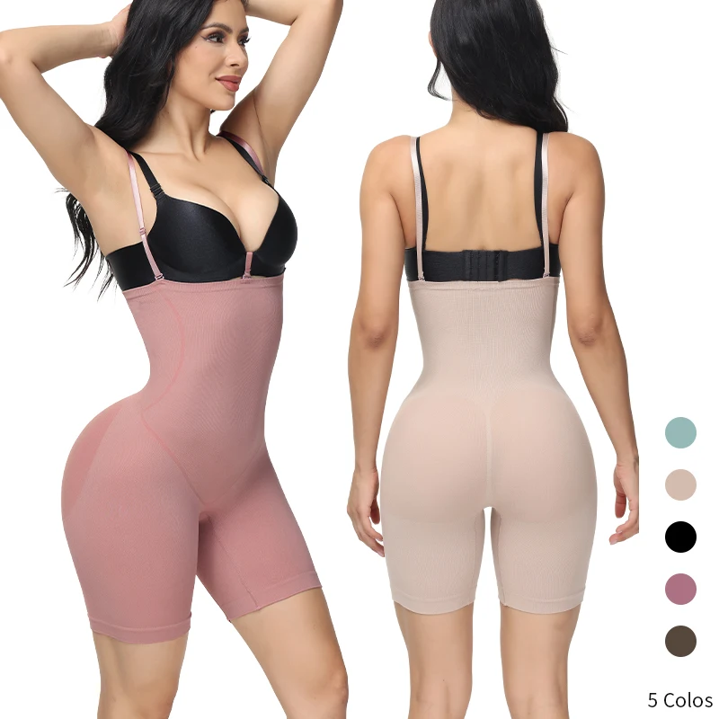 

S-SHAPER Complete Faja Colombianas Full Body Plus Size Butt Lifting Slimming Tummy Control Women Shapewear Body Shaper Suits