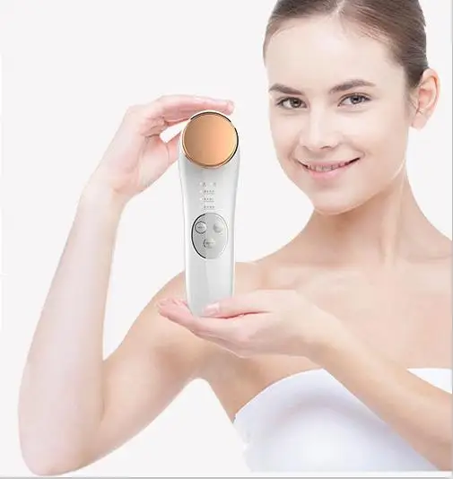 

LED Photon Electric Face Massager Tender Skin Whiten Anti-Wrinkle Beauty Instrument EMS Wibration Heating Portable Face Massager