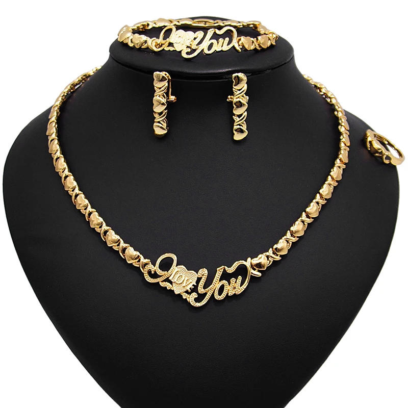

Yulaili Women Dubai Gold Plated 24K Copper alloy Jewelry Sets With Shiny Crystal Bridal Nigerian Wedding African Jewelry Set