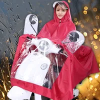 

wholesale Motorcycle PVC Polyester Long poncho rain coat with cap