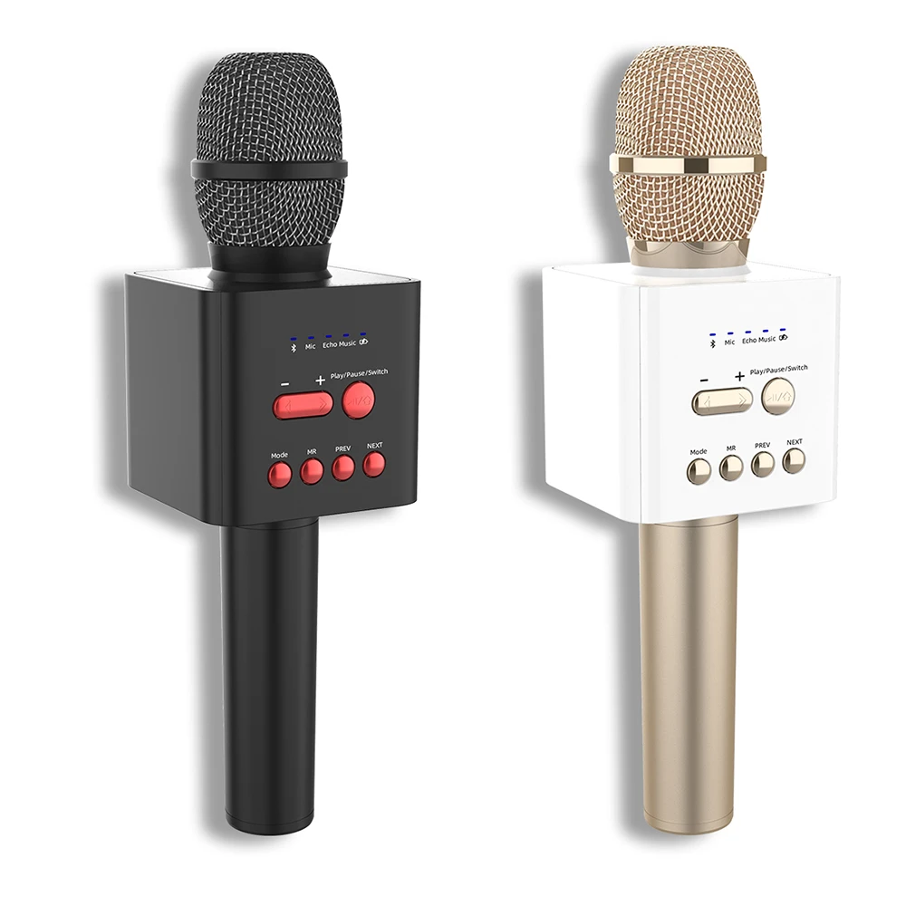 

KTS-978 NEW Wireless Karaoke Microphone and Speaker for Children Mic Toy Cellphone PC Singing KTV Mike