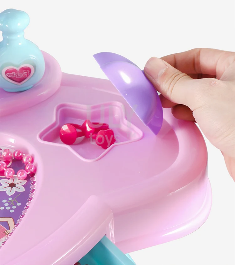 Jugetes Toy Portable Girls Dressing Table Toy Kids Make Up Set Beauty