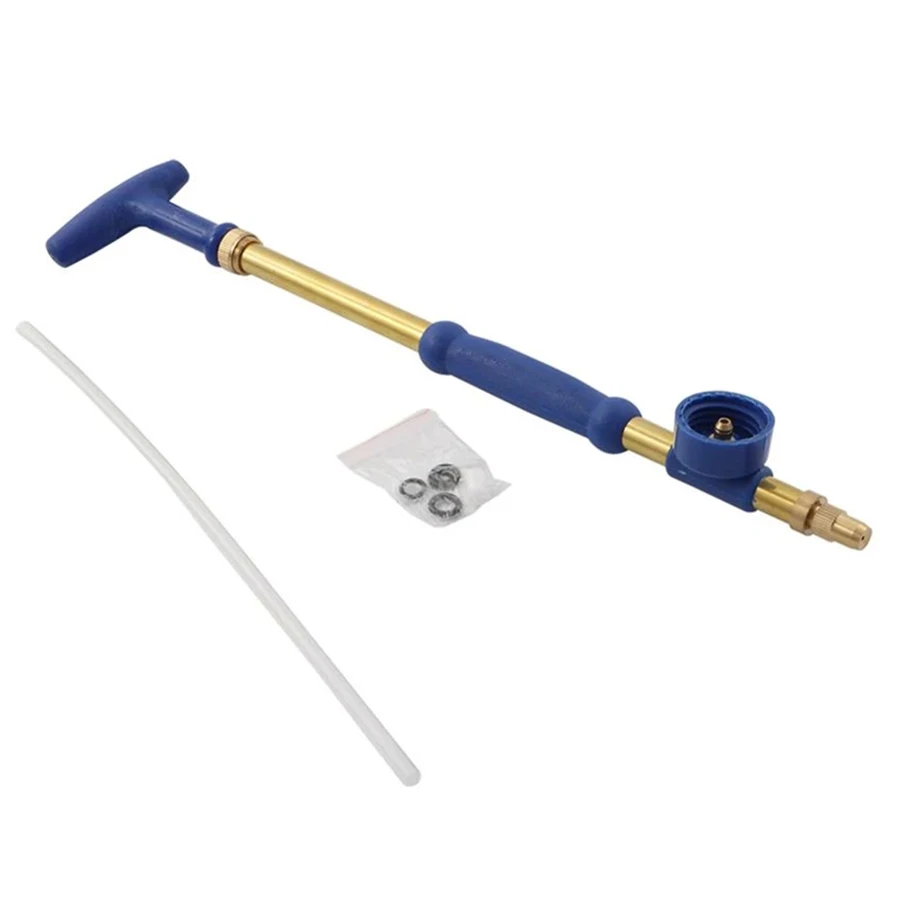 

wholesale Portable Universal manual trolley gun plastic Handheld Drink Bottle Spray Head Push Pull Brass pump sprayer gun, Grey