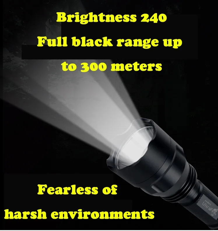 
Portable 18650 Battery Handheld Adjustable Waterproof LED Flashlight With 5 Light Mode 