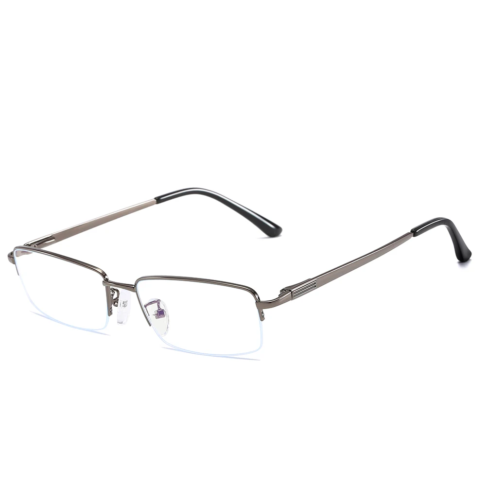 

CJ8729 classical anti bule ray men glasses metal half frame oem 2020