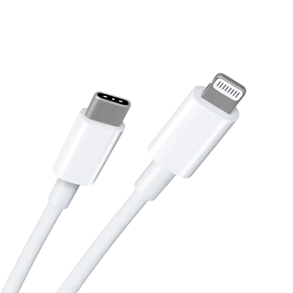 

MFi Factory Type C to lightning C94 cable for iPhone 11 Pro, Black white
