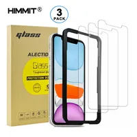 

3 Pack For iPhone 11 screen protector for iPhone11pro max tempered glass for iphone X screen protector with install tool