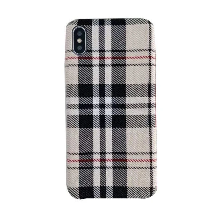 

Luxury fashion custom new design colorful liner fabric grip pattern cloth soft hard phone cover case for iphone 11 pro max