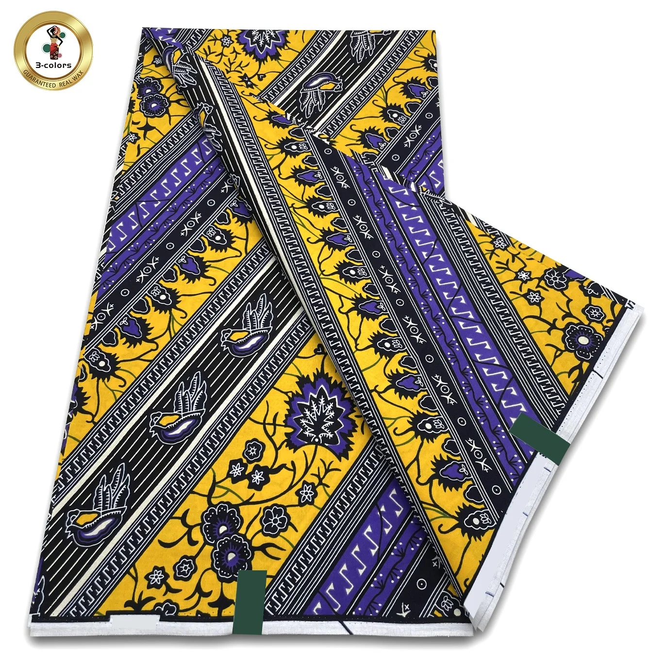 

Top Selling Factory Wholesale 100 % Cotton Nigerian Wax Fabrics African Real Wax Print 6 yards