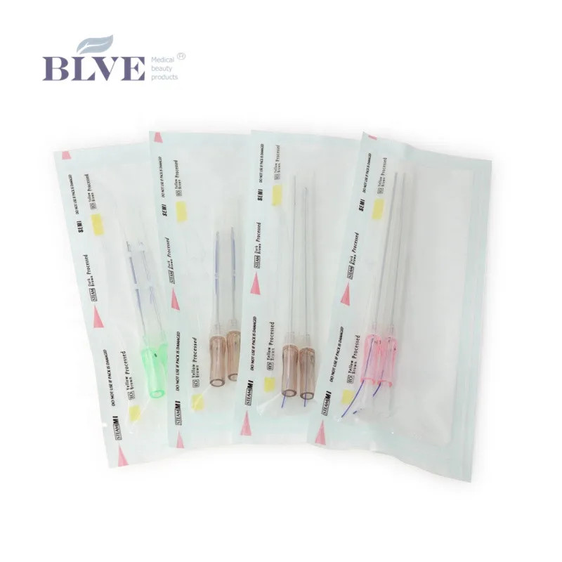 
20G W Blunt cannula Facial Beauty Pdo 4d Cog Lifting Thread For Face V Line 