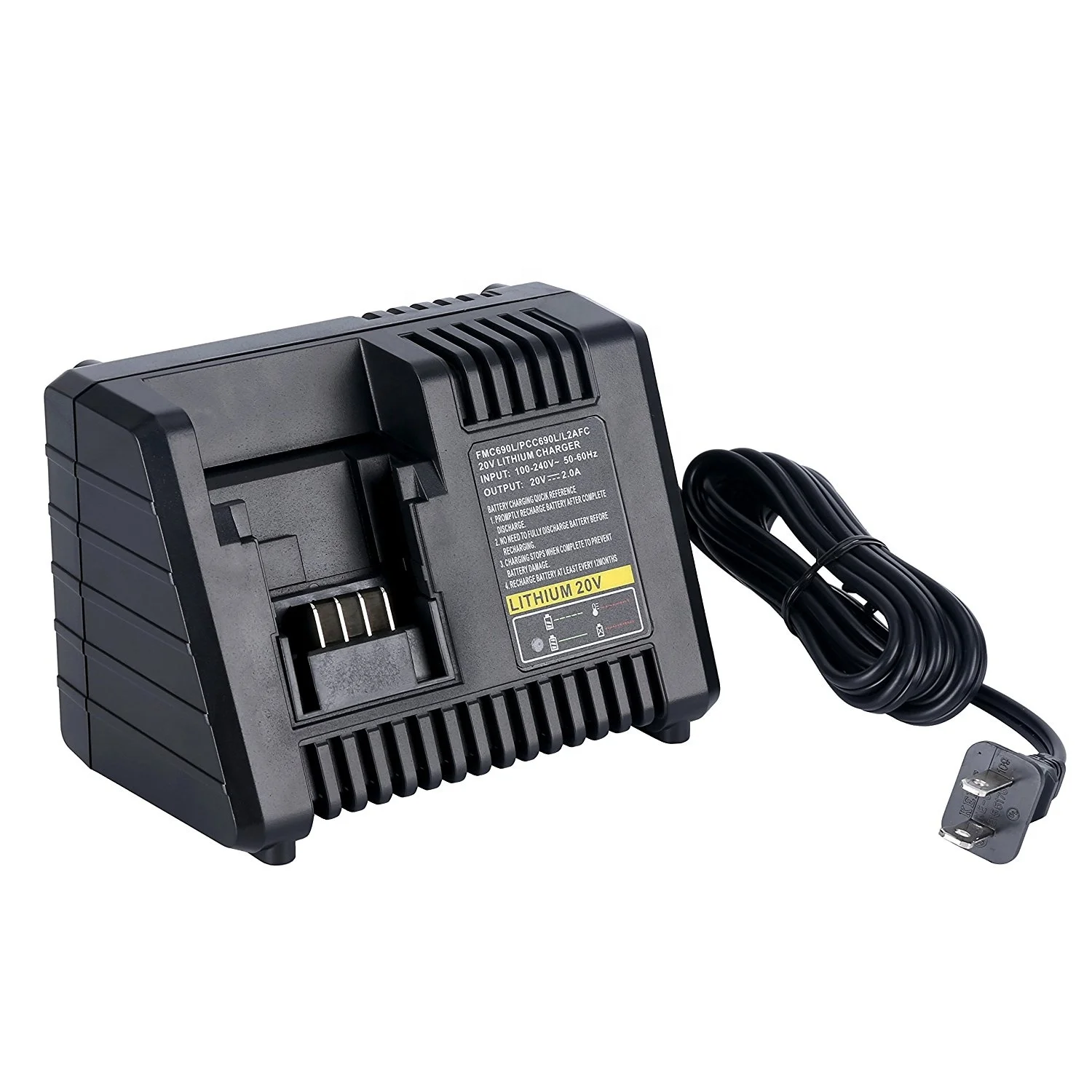 

J069 AC100 240V 3A Li ion Battery Charger for Porter Cable and for Black & decker for Stanley Charging Cordless Combo Kit, Green