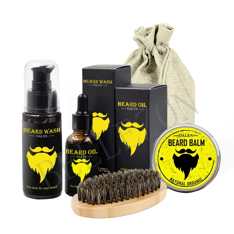 

Private Label Beard Growth Grooming Kit Care Gift Set For Men