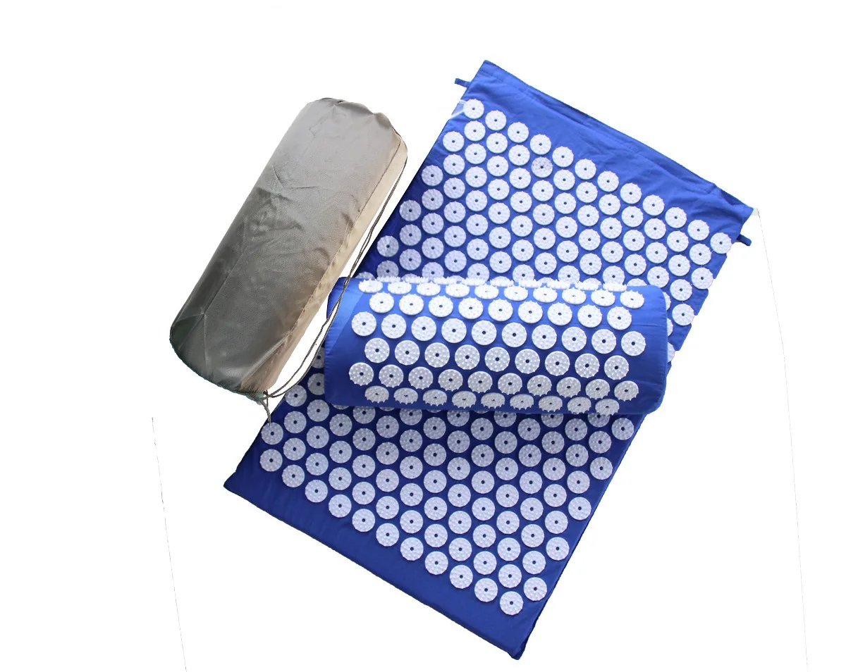 

Yoga Spike Acupuncture Massager Mat Pillow body Masager Muscle Pain Relief bodyRelax, Purple,blue,green,grey,black