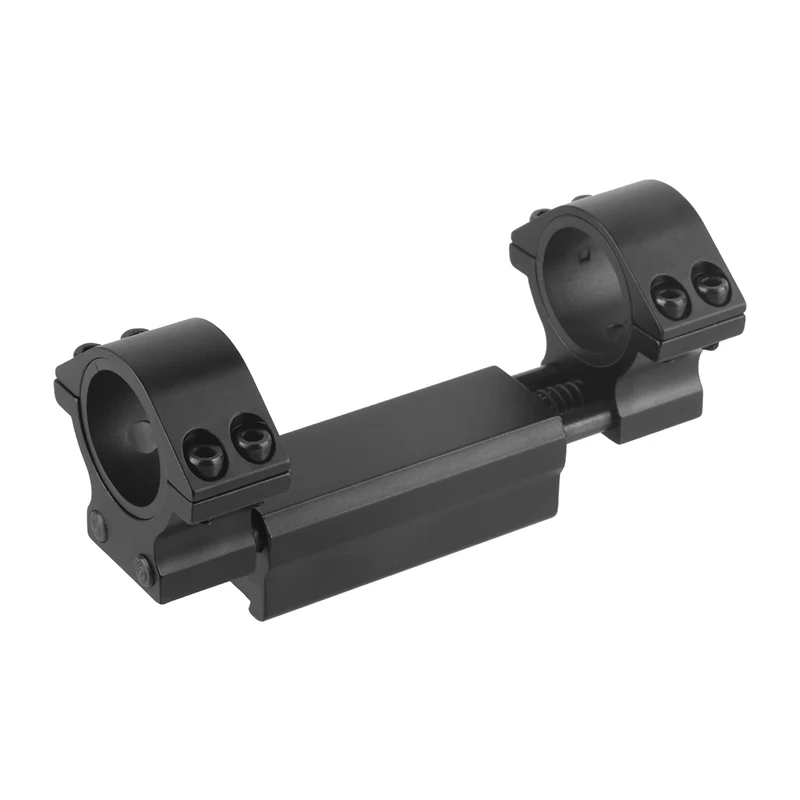 

Tactical rifle sight ring 30mm/25.4mm 11MM rail stop pin optics high-profile zero recoil adjustable scope mounts, Bk