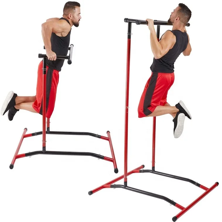 

Wellshow Sport Home Gym Fitness Equipment Portable Chin Up Bar Pull Up Mate Pull Up Dip Station, Customized color