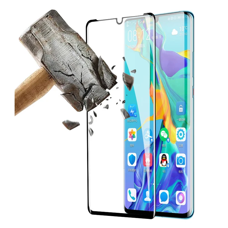 

Full Glue Curved Glass For Huawei Mate 40 Pro Plus RS Screen Protector For Huawei Mate 30 Pro Tempered Glass For Huawei P30 Pro, Black