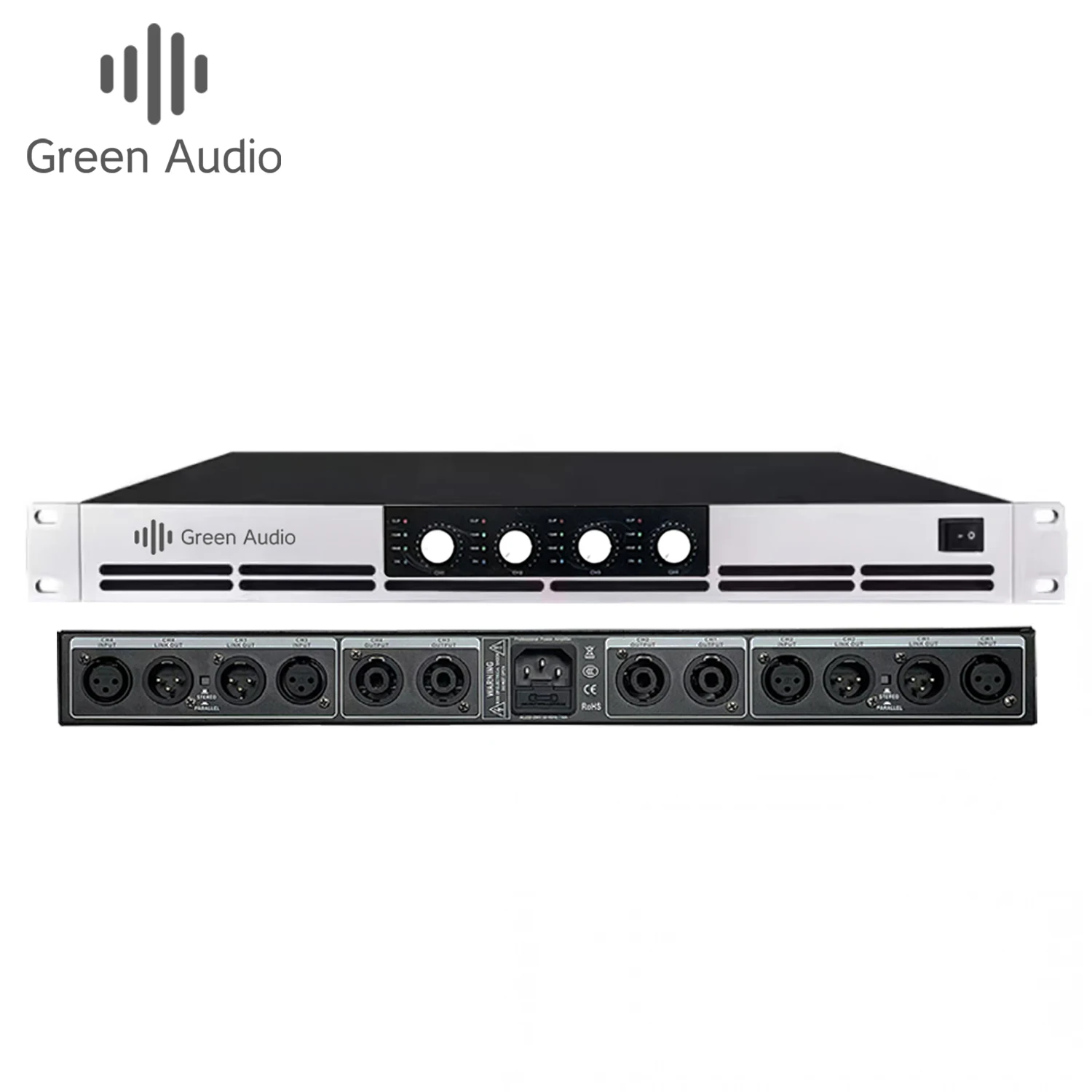 

GAP-G12004 Professional digital power amplifier 2700W 1U 4-channel home stage audio high power amplifier