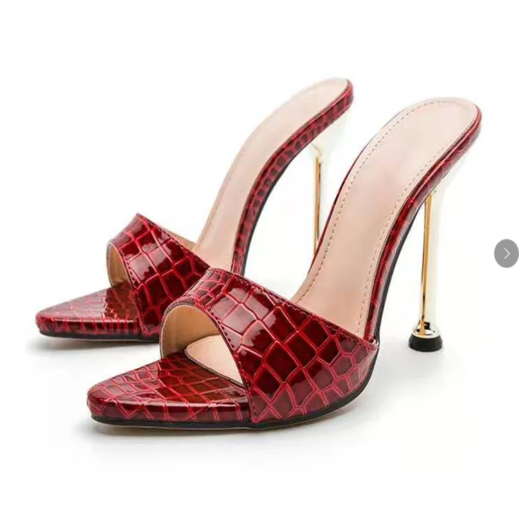 

Latest new arrival 2021 women high heels female leather ladies heels dress sandals