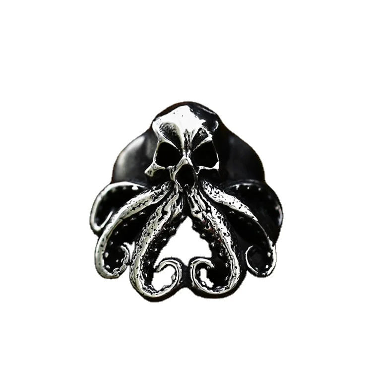 

SS8-759R steel soldier octopus skull ring marine life stainless steel fashion high quality jewelry gift