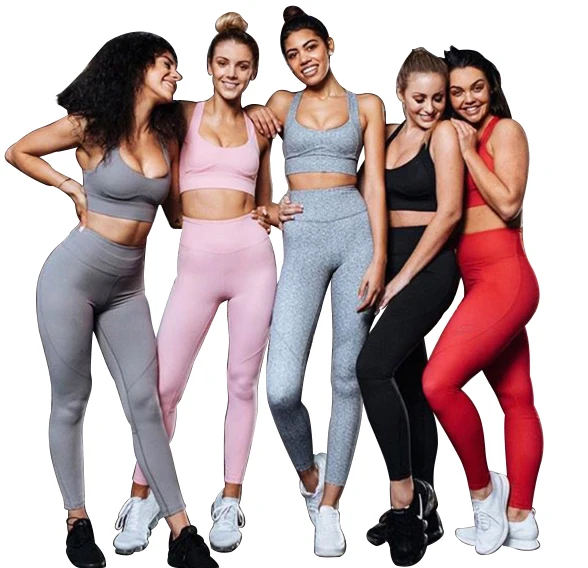 

women one Color Clothing Sports Top And High Waisted Workout Leggings Yoga Set, Pitures