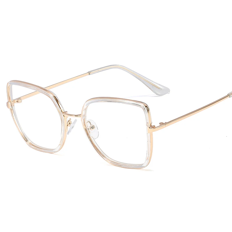 

SHINELOT 95570 Trendy Logo Design Chinese Manufacturer Material Anti Blue Light Glasses Spectacles Frame Women Optical Eyewear
