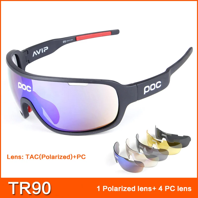 2019 Popular POC cycling glasses  polarized sports sun glasses riding sunglasses Unisex Design cycling sunglasses fast shipping
