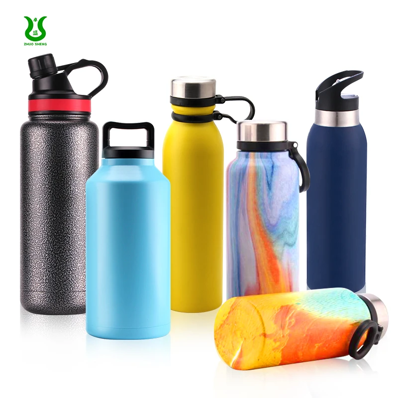 

Double-Wall Vacuum Insulated Water Bottle, Keeps Drinks Hot Cold for 24 Hours BPA FREE Rust Proof stainless steel thermos flask, Customized colors acceptable