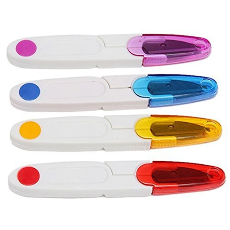 

High quality cross stitch scissors household thread cut high carbon yarn scissors, Red,blue, yellow, purple