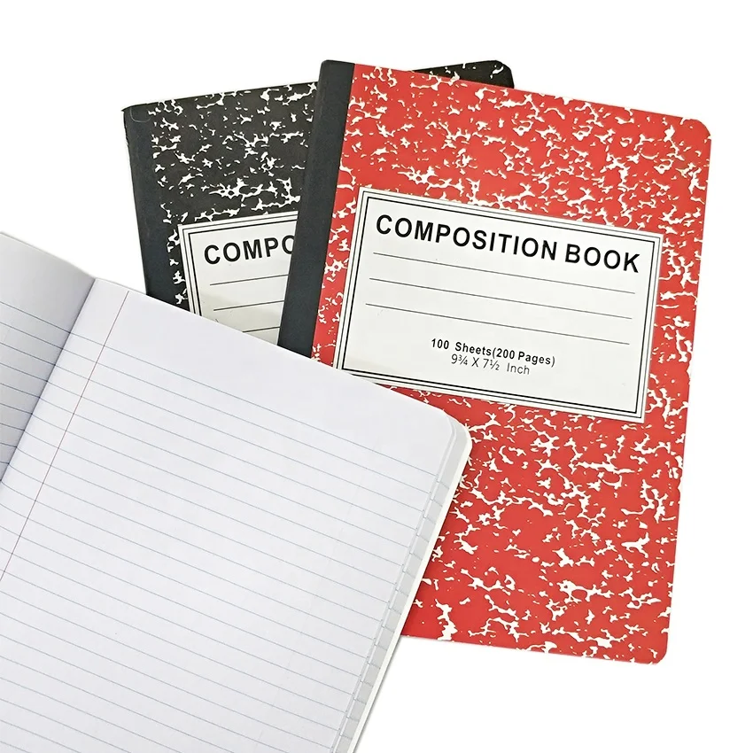 
72 / 100 sheets school notebook ordinary marble design composition books 