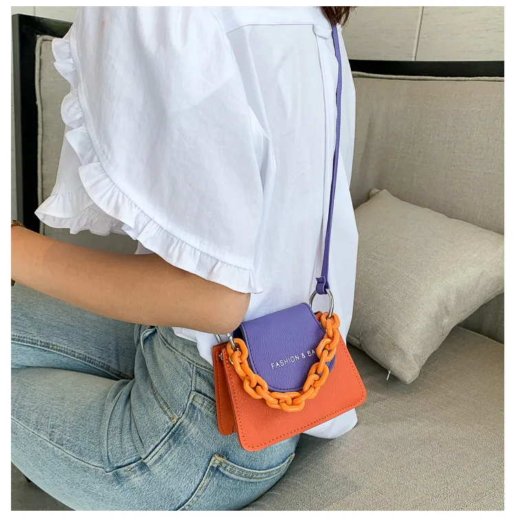 

2021 New Trendy Mini Bag Female With Favorable Discount All-match Texture Messenger Fashion One-shoulder Small Square Handbag, 5 colors