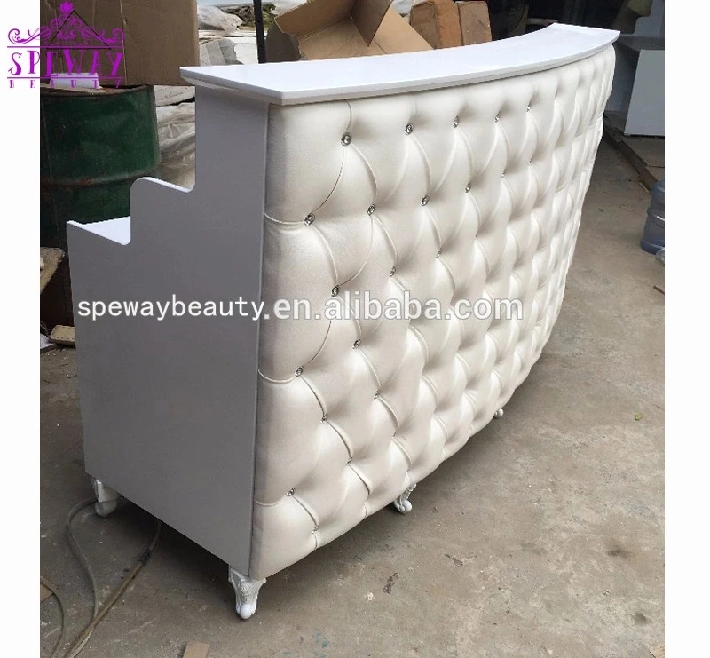 French Style Beauty Salon Equipment Reception Desk Buy Tufted