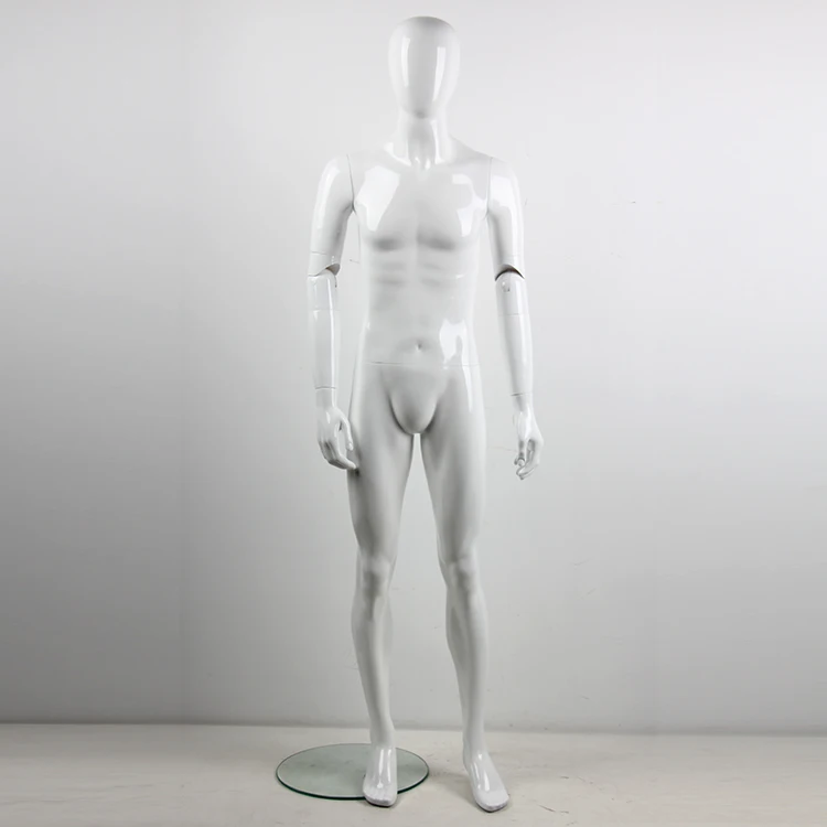 

Customized full body fiberglass Male mannequin standing dummy with plastic hand, Customer request