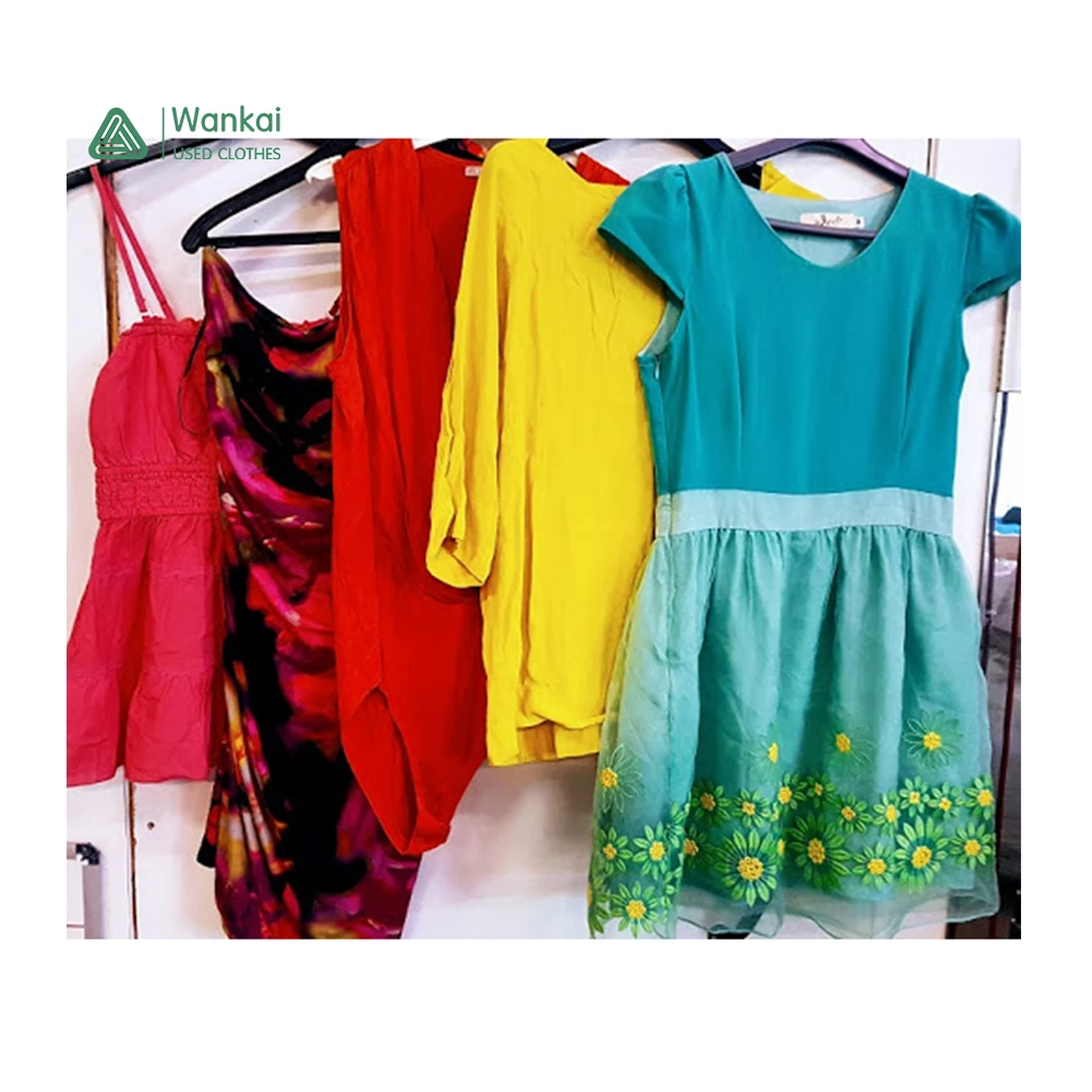 

Wankai Apparel Manufacture Second Hand Clothing Mixed Bales, Hot Sell Used Korean Dress, Mixed color