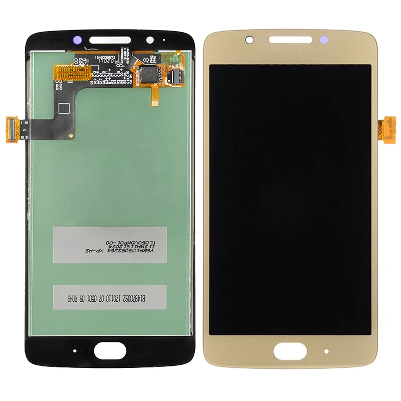 

Lcd Display For Motorola G5 XT1672 XT1676 XT1670 LCD With Touch Screen Digitizer Assembly For Moto G5 Lcd Display Replacement, White black/gold