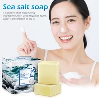 

Sea Salt Soap Cleaner Removal Pimple Pores Acne Treatment Goat Milk Moisturizing Face Wash Soap Skin Care Handmade Soap TSLM1