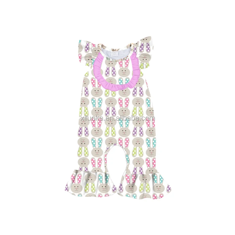 

Hot Sale Toddler Infant Baby Rompers Easter Bunny One Piece Girl Jumpsuit
