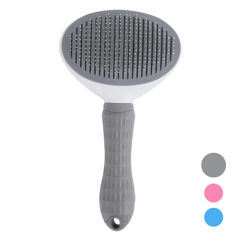 

Stainless Steel Pet Dog Hair Knot Removal Massaging Comb Pet Cat Combs, As picture