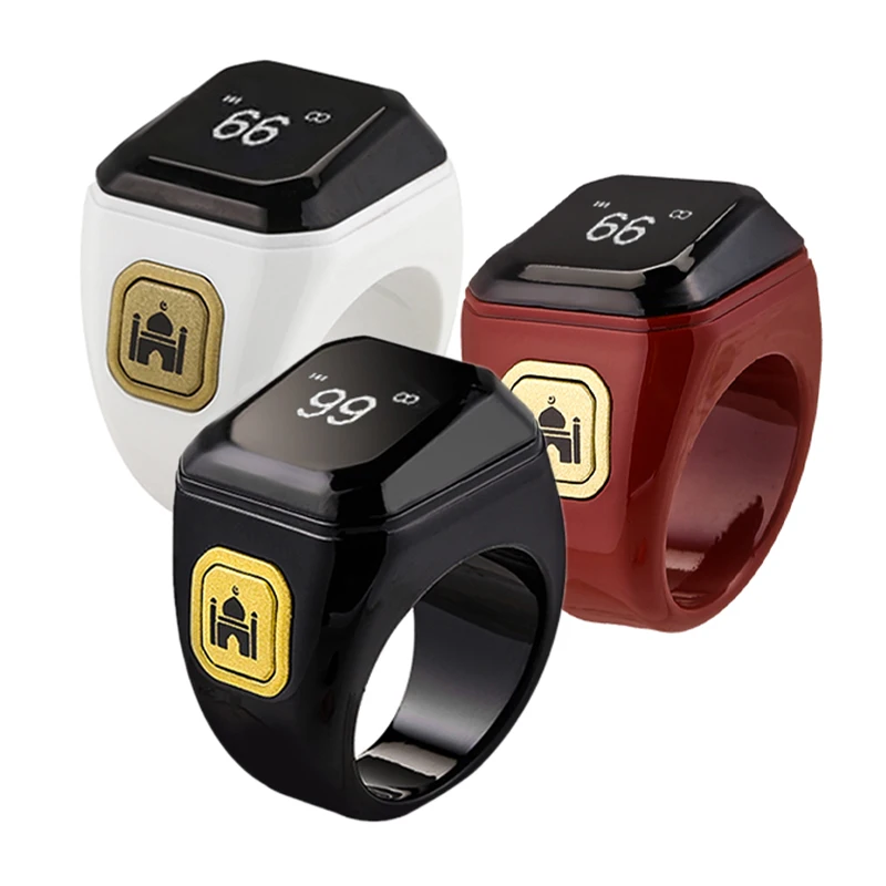 App Control Smart Zikr Ring Muslim Islamic Counter Digital Azan Plaster smart tasbih tally counter ring for muslims zikr dig