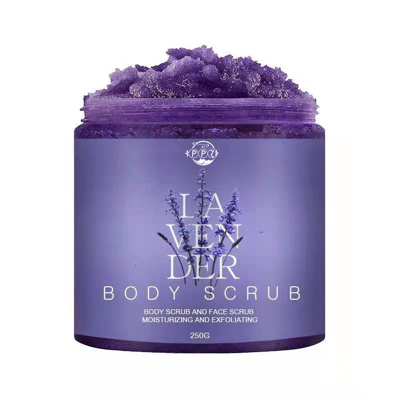 

Private Label High effect Dead Skin Removal Whitening Lavender Body Scrub