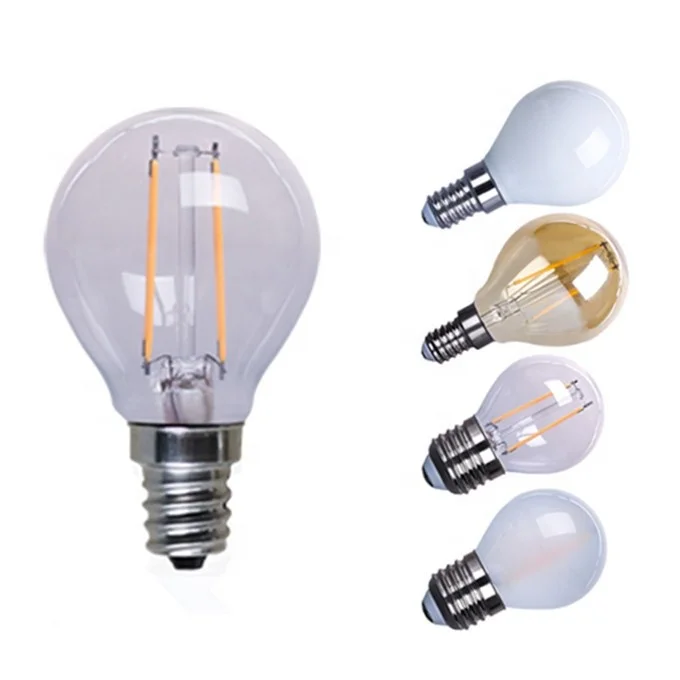 Decorative lamp vintage edison G45 110v 220v housing 360 degree 2w 4w 3000k 4000k  E27 led filament bulb