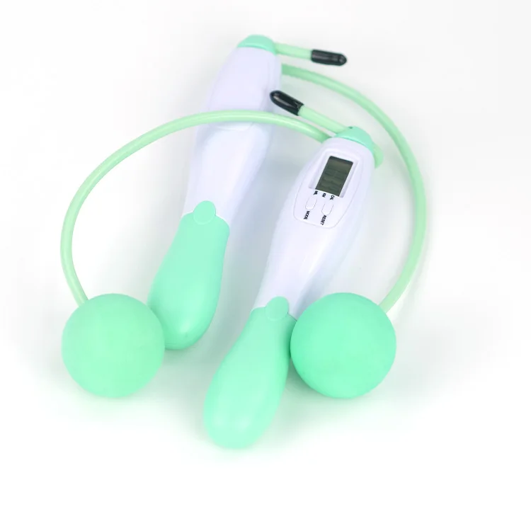 

Skipping Rope with Ball Bearings Rapid Jump Rope Cable and Foam Handles Black Bag Fitness Accessories, Green
