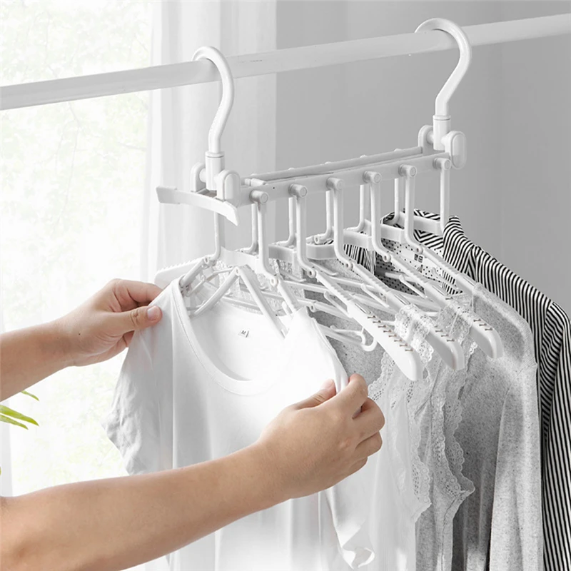 Multifunction Collapsible Clothes Hanger Nonslip Clothes Suit Dress