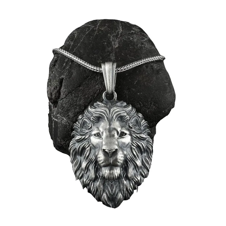 

new Metal lion head pendant necklace for men Hip-hop style very hot product in Europe and America INS personalized jewelry